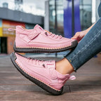 FlexWalk™ Women's Leather Sneakers – Soft Comfort & Orthopedic Support